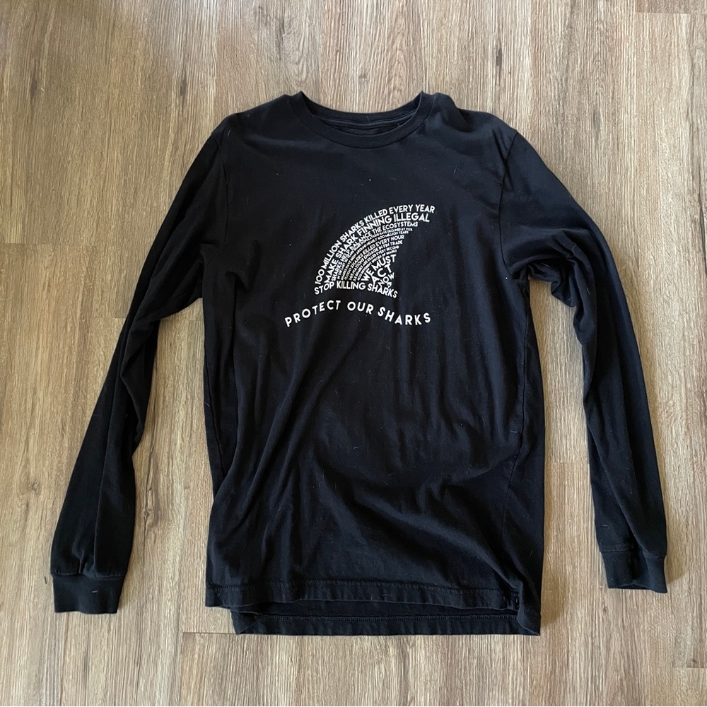 Protect Our Sharks Long Sleeve Graphic Tee